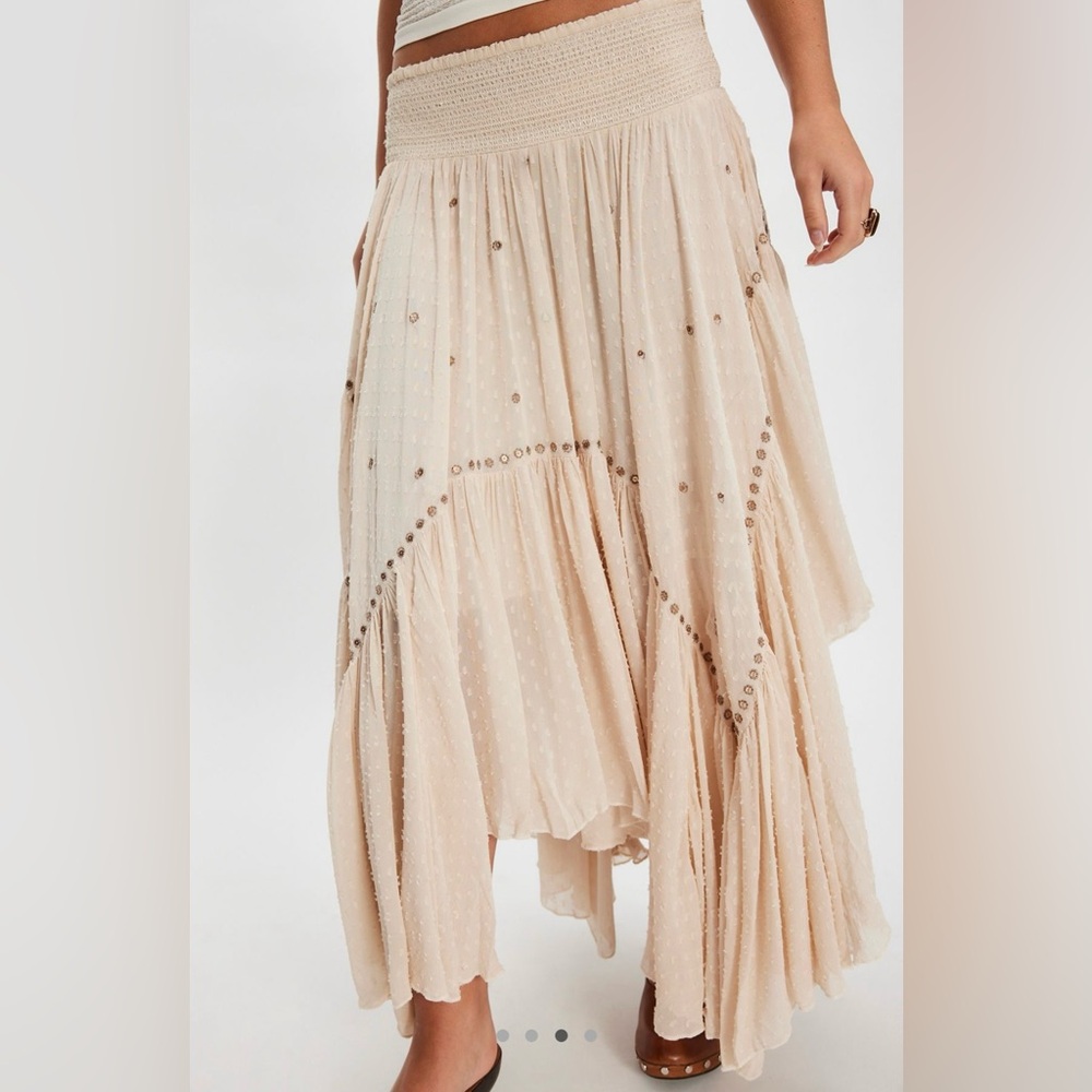 ⭐️Sold⭐️ Free People Abstract Love Convertible Midi Skirt NWT - Picture 2 of 4
